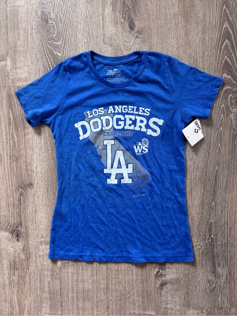 Majestic Los Angeles Dodgers Royal Blue Short Sleeve Tee
